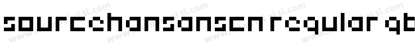 sourcehansanscn regular gbps字体转换